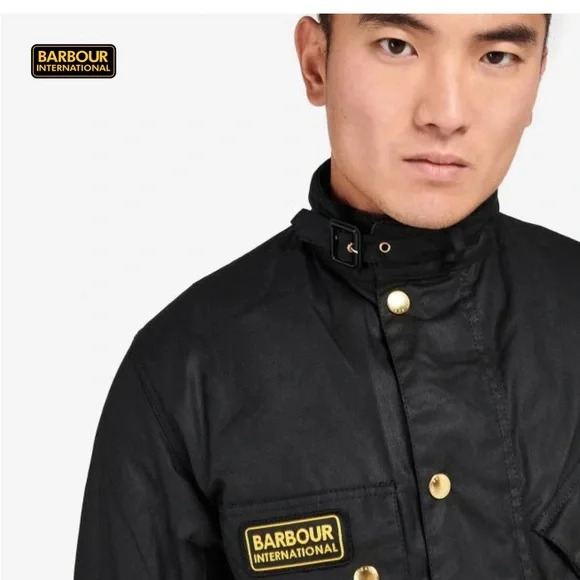 Barbour International Original Waxed Cotton Jacket M - Picture 4 of 15